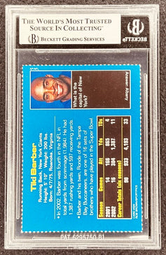 Tiki Barber signed NY Giants 2003 SI for Kids card BAS slab - AutographsForSale.com