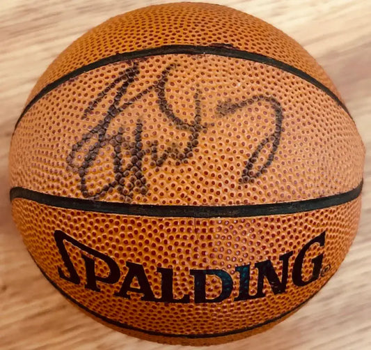Tim Hardaway signed NBA mini basketball JSA Miami Heat Golden State Warriors - AutographsForSale.com