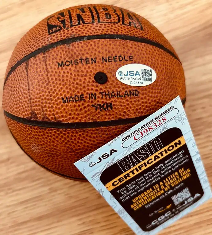 Tim Hardaway signed NBA mini basketball JSA Miami Heat Golden State Warriors - AutographsForSale.com