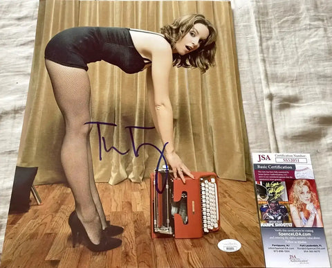 Tina Fey autographed sexy 11x14 photo custom framed JSA - AutographsForSale.com