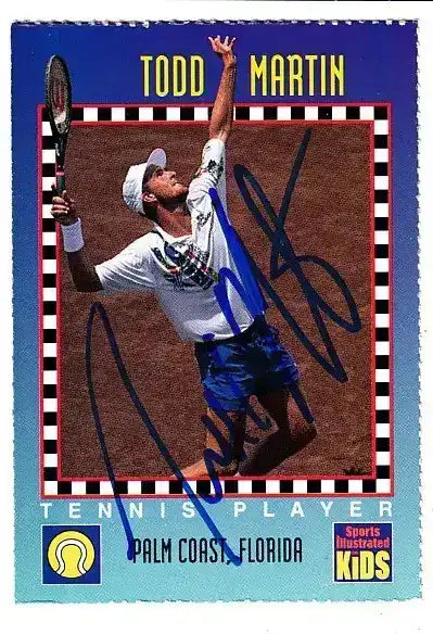 Todd-Martin-autographed-SI-for-Kids-card - AutographsForSale.com