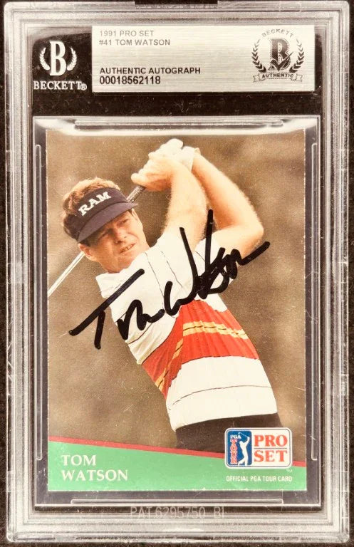 1991 Pro Set golf 286 signed card set Jack Nicklaus Arnold Palmer Sam Snead Payne Stewart - AutographsForSale.com