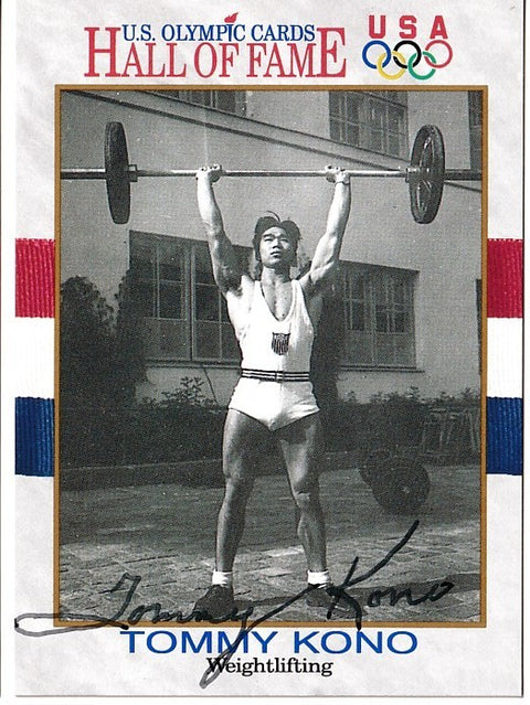 Tommy Kono autographed 1991 USA Olympic Hall of Fame card - AutographsForSale.com