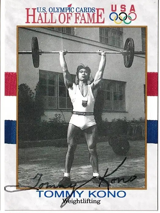Tommy Kono autographed 1991 USA Olympic Hall of Fame card - AutographsForSale.com
