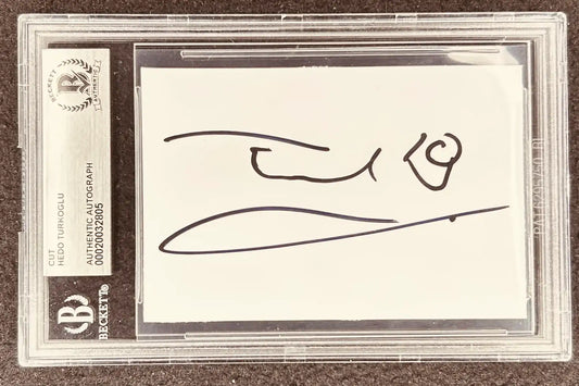 Hedo Turkoglu autographed cut signature in Beckett authenticated holder