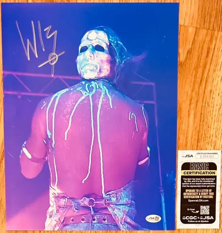 Wednesday 13 autographed 11x14 photo JSA Murderdolls - AutographsForSale.com