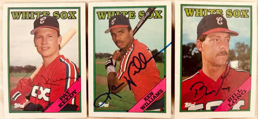 Bill Long Ken Williams Pat Keedy signed White Sox 1988 Topps cards - AutographsForSale.com