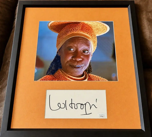 Whoopi Goldberg autograph framed with Guinan Star Trek 8x10 photo JSA - AutographsForSale.com