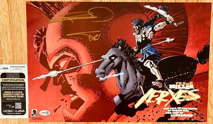 Frank Miller Alex Sinclair signed Xerxes 2018 SDCC Dark Horse 11x17 poster JSA - AutographsForSale.com