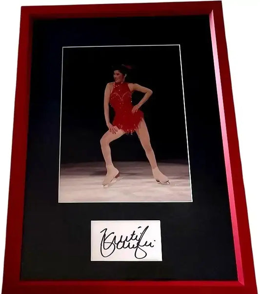 Kristi Yamaguchi autograph framed figure skating 8x10 photo JSA - AutographsForSale.com