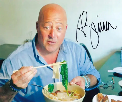 Andrew Zimmern autographed Bizarre Foods 8x10 photo - AutographsForSale.com