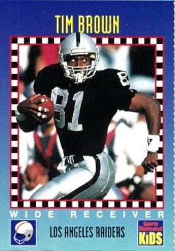 Tim Brown Oakland Raiders 1994 SI for Kids card - AutographsForSale.com