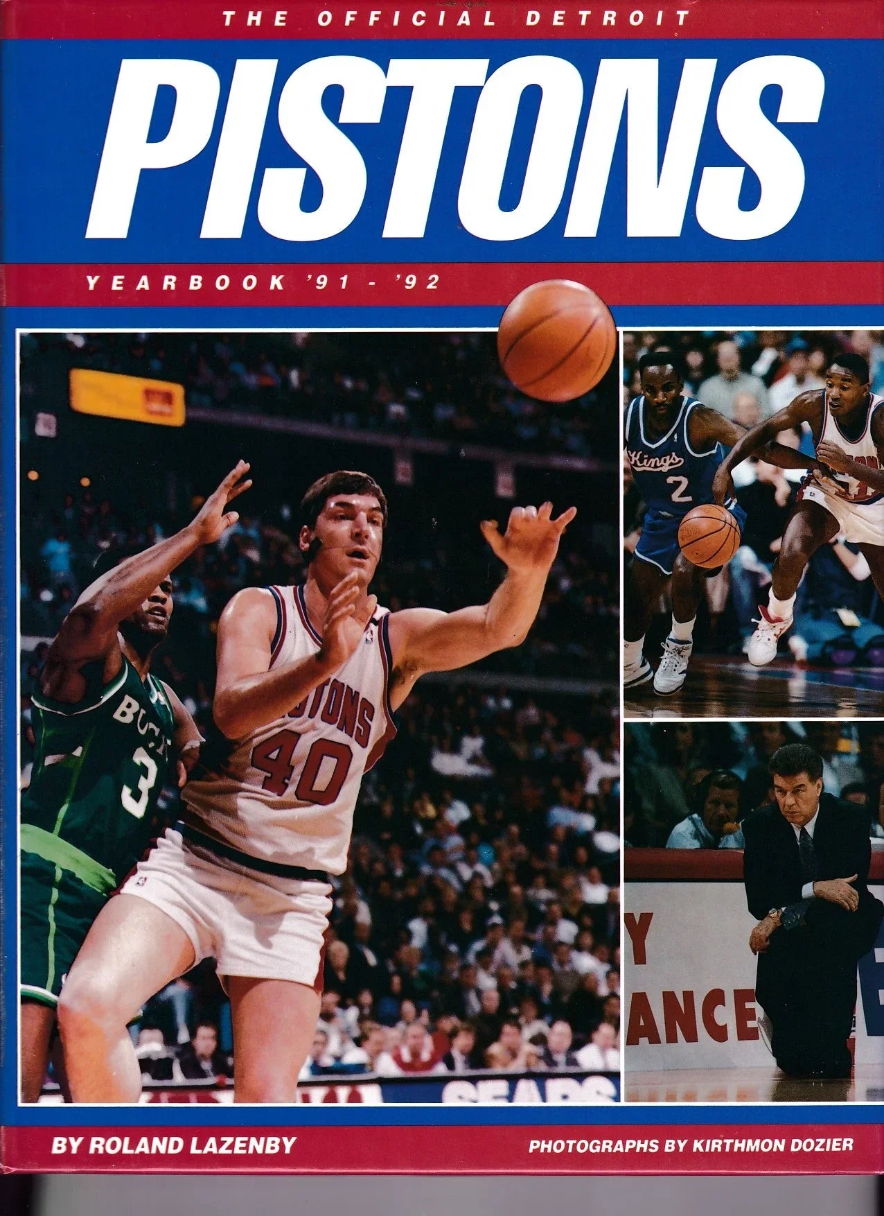 Detroit Pistons 1991-92 Official Yearbook (hardcover) Bill Laimbeer - AutographsForSale.com