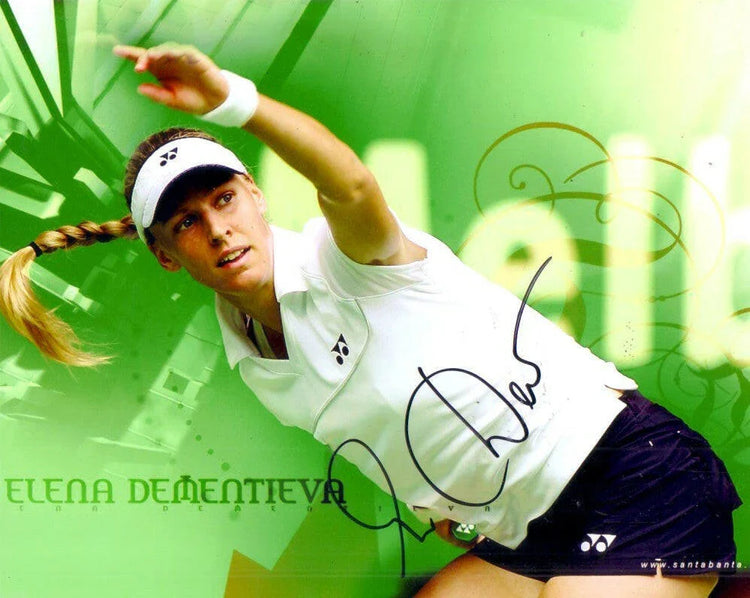Elena Dementieva autographed 8x10 Tennis photo - AutographsForSale.com