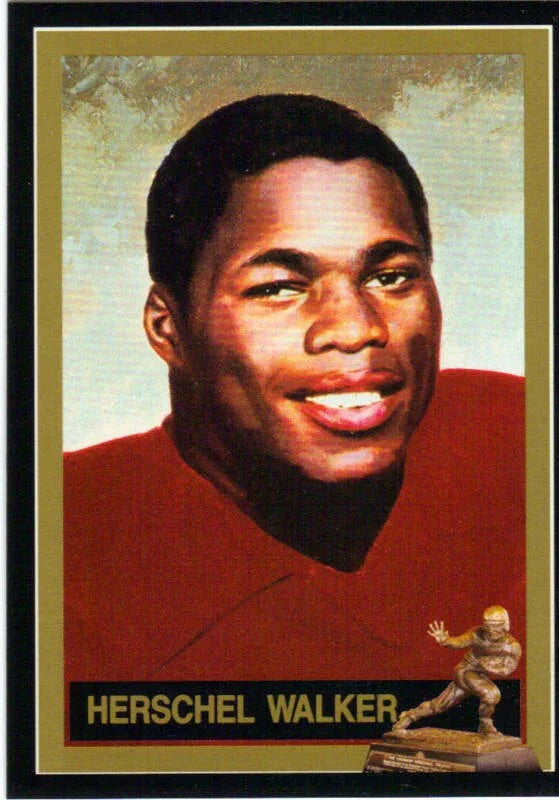 Herschel Walker Georgia 1982 Heisman Trophy winner card - AutographsForSale.com