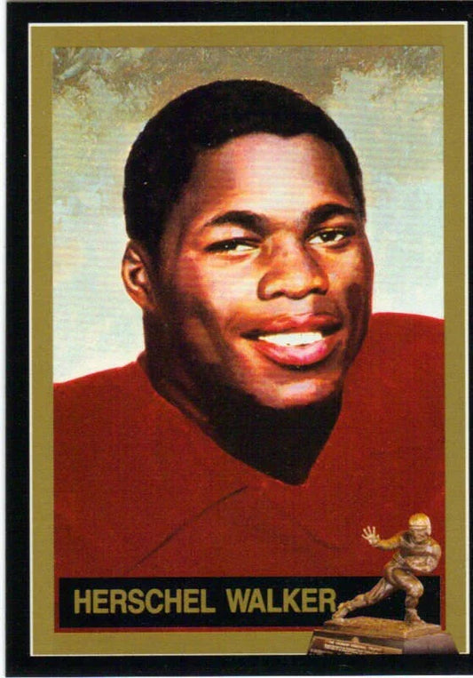 Herschel Walker Georgia 1982 Heisman Trophy winner card - AutographsForSale.com