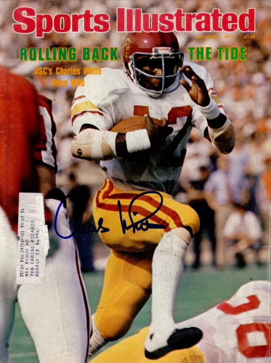 Charles White signed USC 1978 Sports Illustrated magazine - AutographsForSale.com