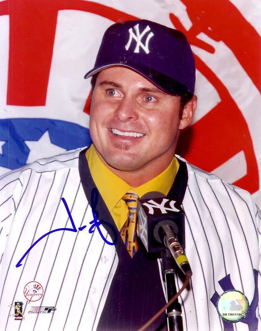 Jason Giambi autographed New York Yankees 8x10 photo - AutographsForSale.com