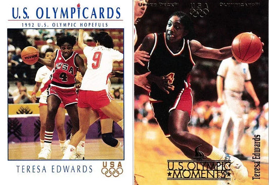 Teresa Edwards 1992 Impel US Olympic Hopefuls & 1996 Upper Deck Olympic cards - AutographsForSale.com