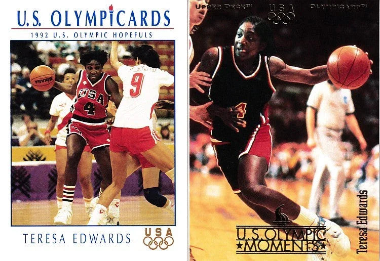 Teresa Edwards 1992 Impel US Olympic Hopefuls & 1996 Upper Deck Olympic cards - AutographsForSale.com