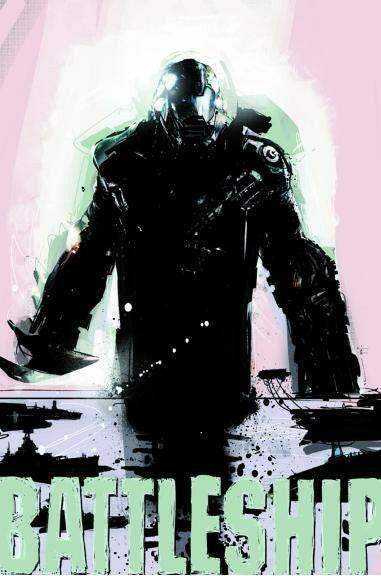 Battleship Movie 2012 Wondercon art poster Liam Neeson Rihanna - AutographsForSale.com