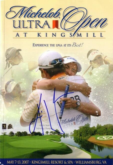 Karrie Webb signed 2007 LPGA Michelob Ultra Open golf program - AutographsForSale.com