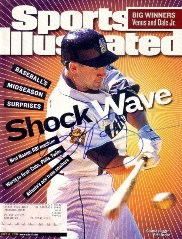 Bret Boone signed Mariners 2001 Sports Illustrated magazine - AutographsForSale.com