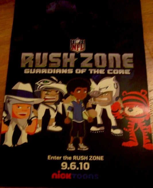 NFL Rush Zone 2010 SDCC 11x17 Nick Toons poster - AutographsForSale.com