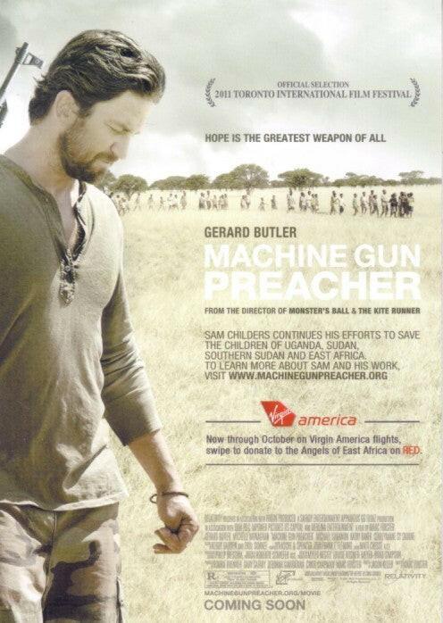 Machine Gun Preacher 2011 Movie 5x7 promo card Gerard Butler - AutographsForSale.com