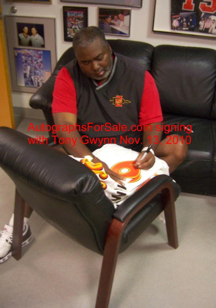 Tony Gwynn signed 1984 Padres Mitchell & Ness jersey with Mr Padre JSA - AutographsForSale.com