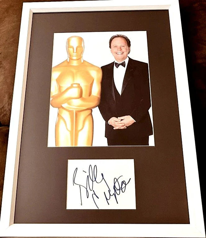Billy Crystal signed index card framed Oscars 8x10 photo JSA - AutographsForSale.com