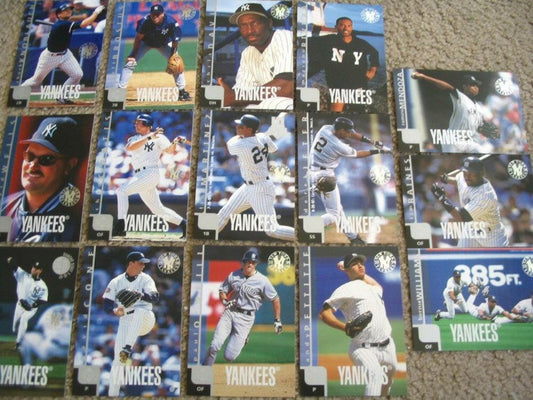 1998 Yankees World Champions Upper Deck 15 jumbo card set Derek Jeter Mariano Rivera - AutographsForSale.com