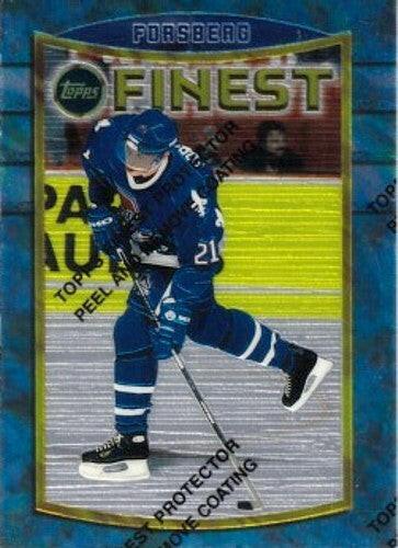 Peter Forsberg Quebec Nordiques 1994-95 Topps Finest card #1 - AutographsForSale.com