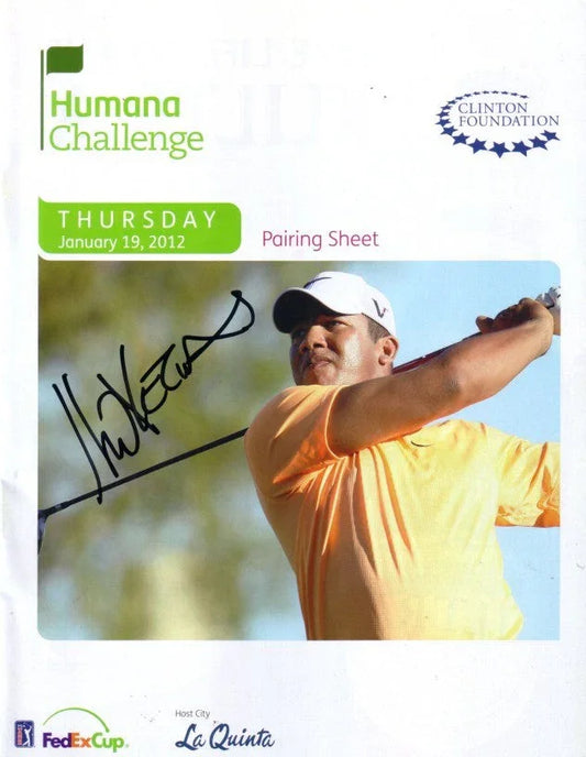 Jhonattan Vegas signed 2012 Humana Challenge pairings guide - AutographsForSale.com