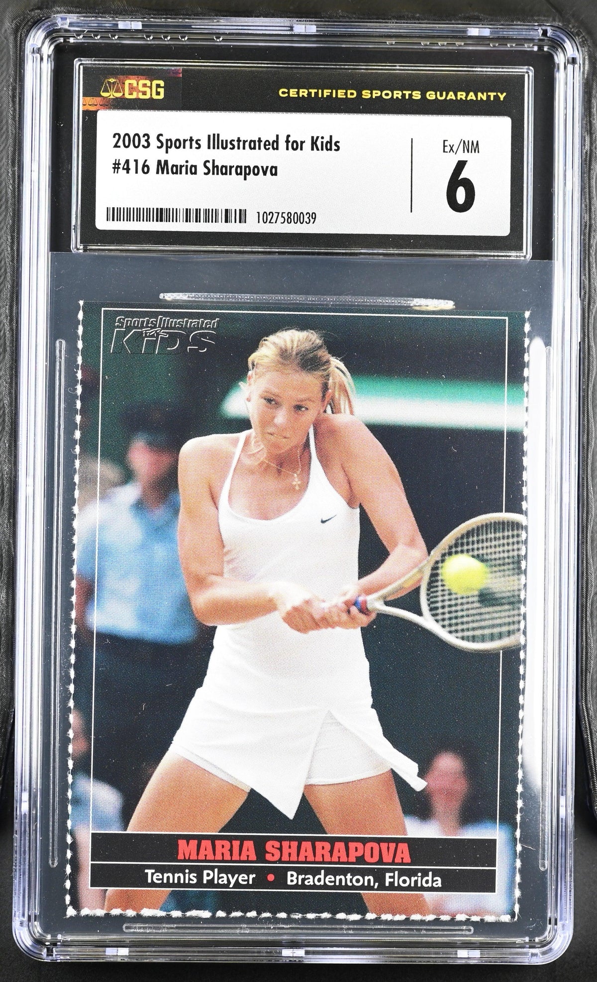 Maria Sharapova 2004 SI for Kids tennis RC CSG 6 ExMt - AutographsForSale.com