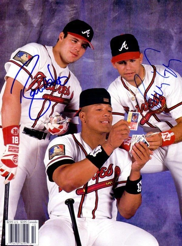 Ryan Klesko & Javy Lopez signed Braves Beckett cover photo - AutographsForSale.com
