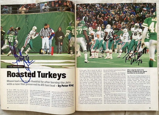 Mark Ingram Keith Sims Richmond Webb signed Dolphins 1994 Sports Illustrated Fake Spike photo - AutographsForSale.com