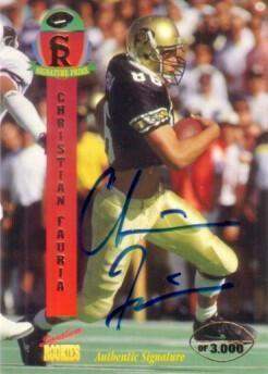 Christian Fauria certified signed Colorado Buffaloes 1995 Signature Rookies card - AutographsForSale.com