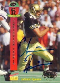 Christian Fauria certified signed Colorado Buffaloes 1995 Signature Rookies card - AutographsForSale.com