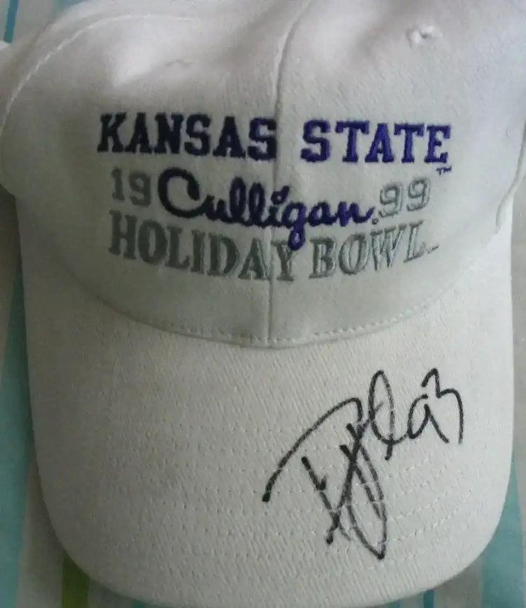 Darren Howard signed Kansas St 1999 Holiday Bowl Cap - AutographsForSale.com