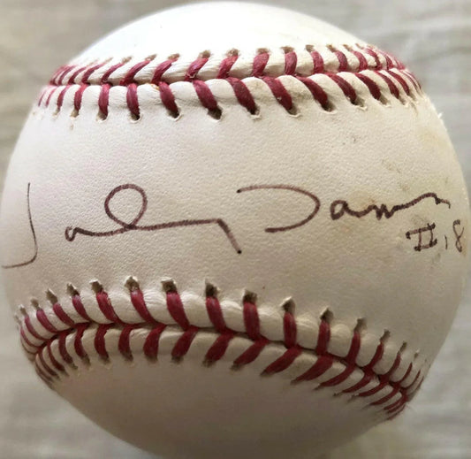 Johnny Damon autographed Rawlings MLB baseball - AutographsForSale.com