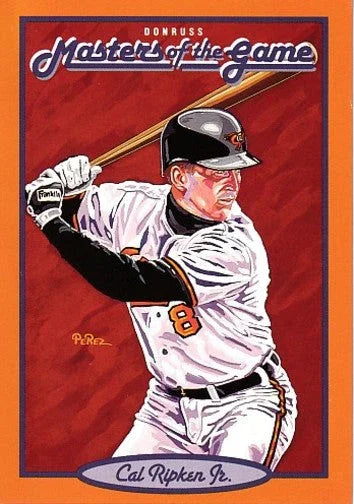 Cal Ripken Orioles 1993 Donruss Masters of Game jumbo insert card - AutographsForSale.com