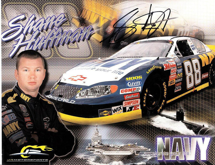 Shane Huffman autographed NASCAR photo card - AutographsForSale.com