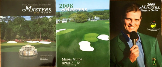 2008 Masters media guide Journal program Players Guide Sunday Pairings - AutographsForSale.com