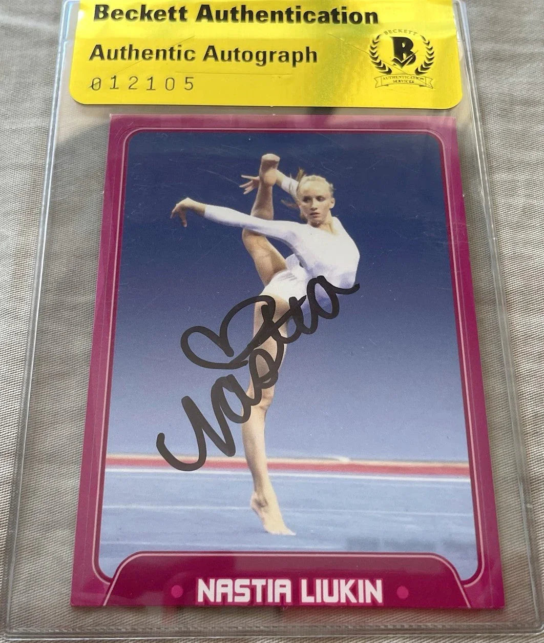 Nastia Liukin signed 2010 SI for Kids card BAS certified - AutographsForSale.com