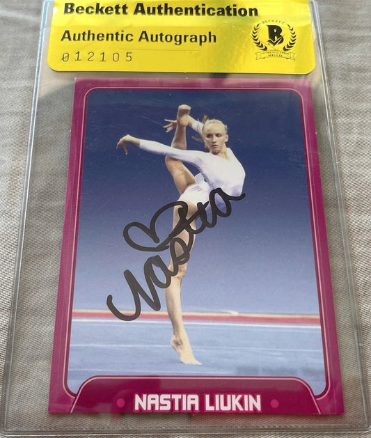 Nastia Liukin signed 2010 SI for Kids card BAS certified - AutographsForSale.com