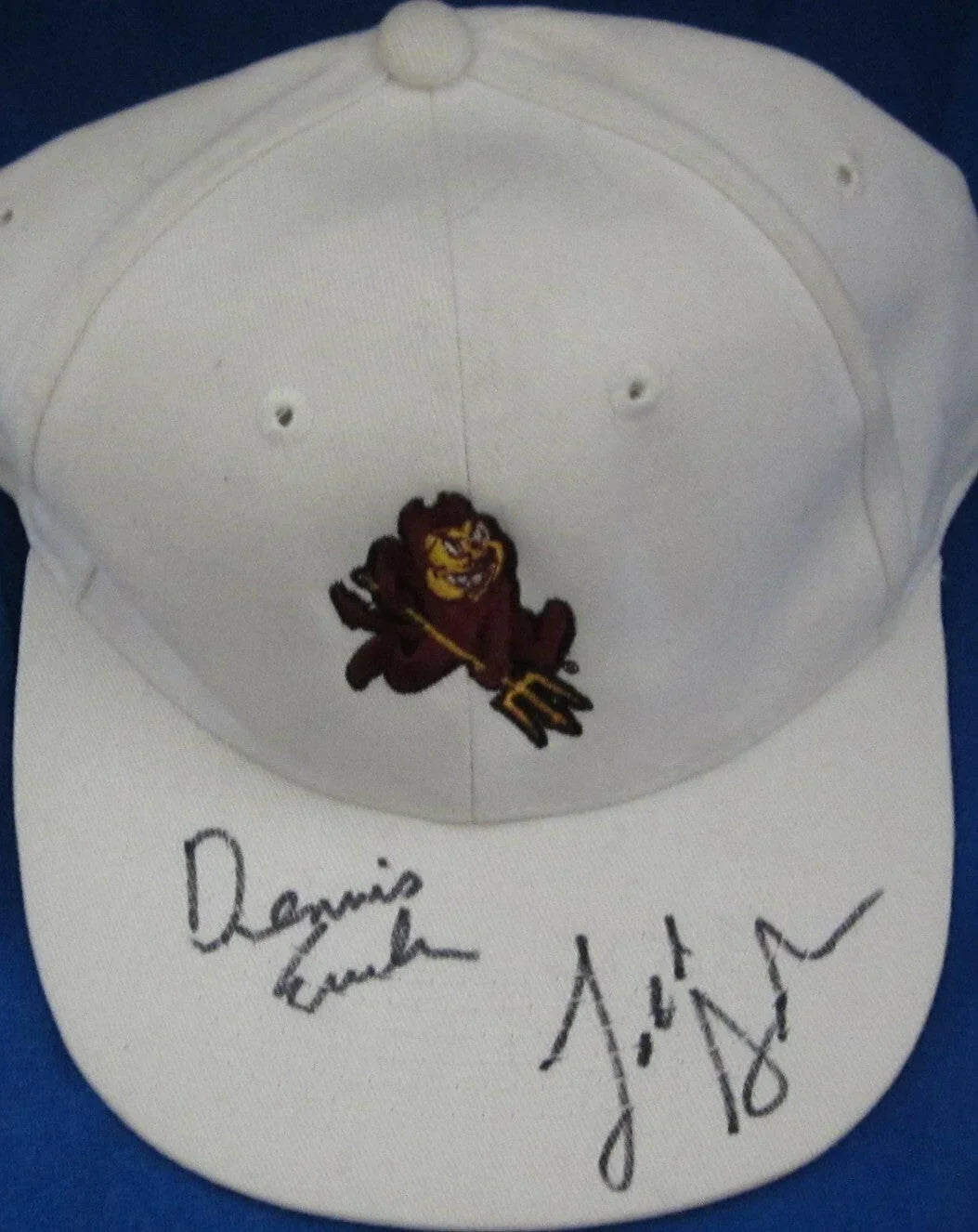 Todd Graham & Dennis Erickson signed Arizona St Sun Devils Cap - AutographsForSale.com