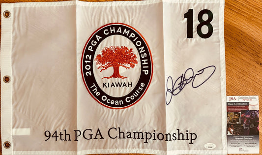 Rory McIlroy autographed 2012 PGA Championship Kiawah embroidered golf pin flag JSA - AutographsForSale.com