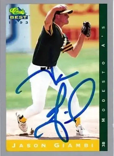 Jason Giambi signed Oakland A’s 1993 Classic Minors card - AutographsForSale.com