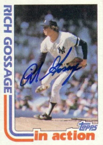 Goose Gossage signed NY Yankees 1982 Topps In Action card - AutographsForSale.com